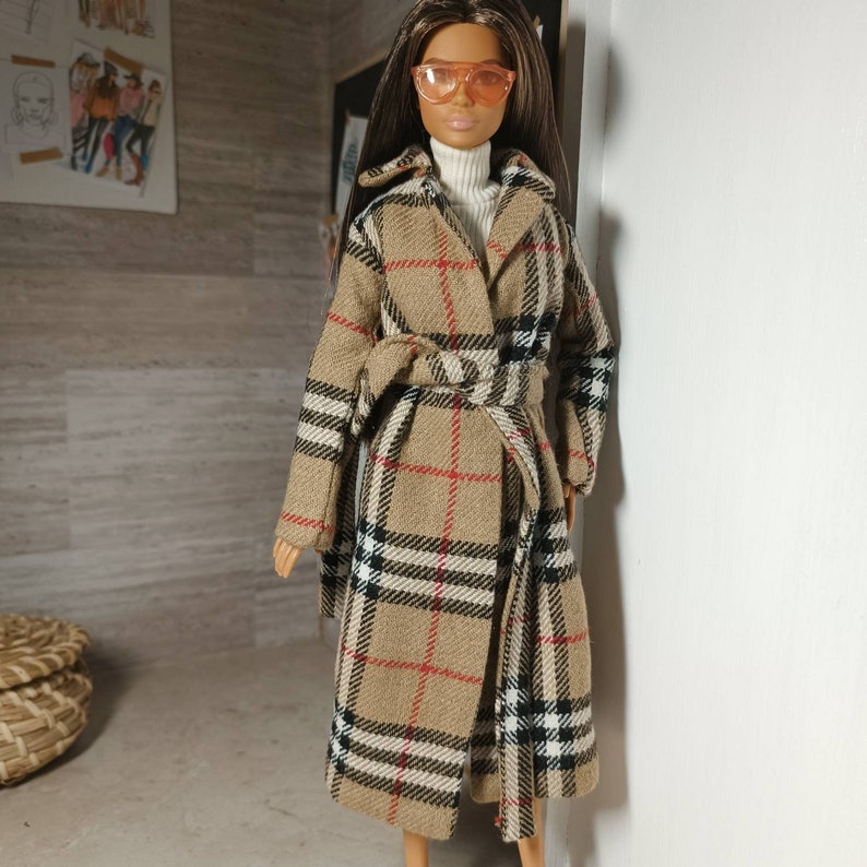 Coat and dress for regular 11 inch 30cm female doll image 2