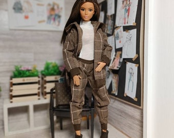 Jacket,pants,shirt for regular 11 inch 30cm female  dolls