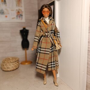 Coat and dress for regular 11 inch 30cm female doll image 3