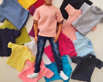 Basic Mikilly T-shirt BASIC Mikilly t-shirt for  regular male30cm doll , 11.5 inch dolls