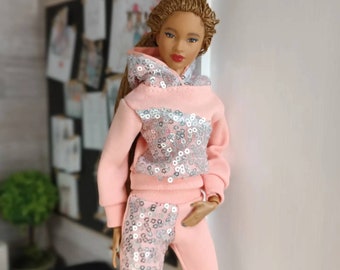 Tracksuit   for regular 11 inch 30cm female  dolls