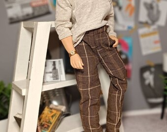 Shirt,pants,hand made watch for muscular 11 inch 30cm male  dolls
