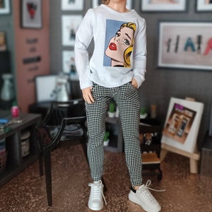 Shirt and pants for regular 11 inch 30cm male  dolls