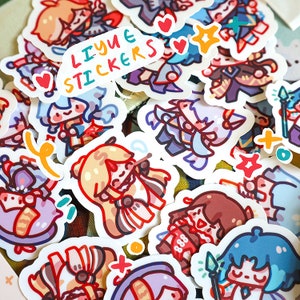 Adesivos chibi Liyue!