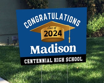 Graduation Senior Sign 2026 - Graduate Yard Sign - High School Graduation, College Graduation Graduation Party Decor - 2026 Graduate Signs