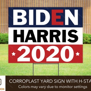 Biden 2020 Yard Sign Joe Biden President Lawn Sign Political Etsy