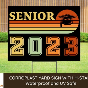 Senior 2025 Graduation Yard Sign College Graduation Gift for Him High School Graduation Gift for Her Graduation Party Decorations 2025 Sign