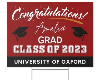 Graduation Decorations 2024, Senior High School College Graduate Sign, Class of 2024 Graduation Yard Sign, Graduation Party Decor, Grad Sign