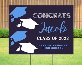 Class of 2024 Sign Graduation Yard Sign Personalized College Graduation Signs Custom Lawn Decorations Graduation Party Graduation Parade