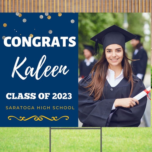 Custom Graduation Yard Sign Cutouts Congratulations 2023 Etsy