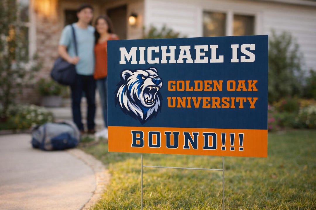 College Bound Yard Sign Senior Graduation Sign College Bound Gift ...