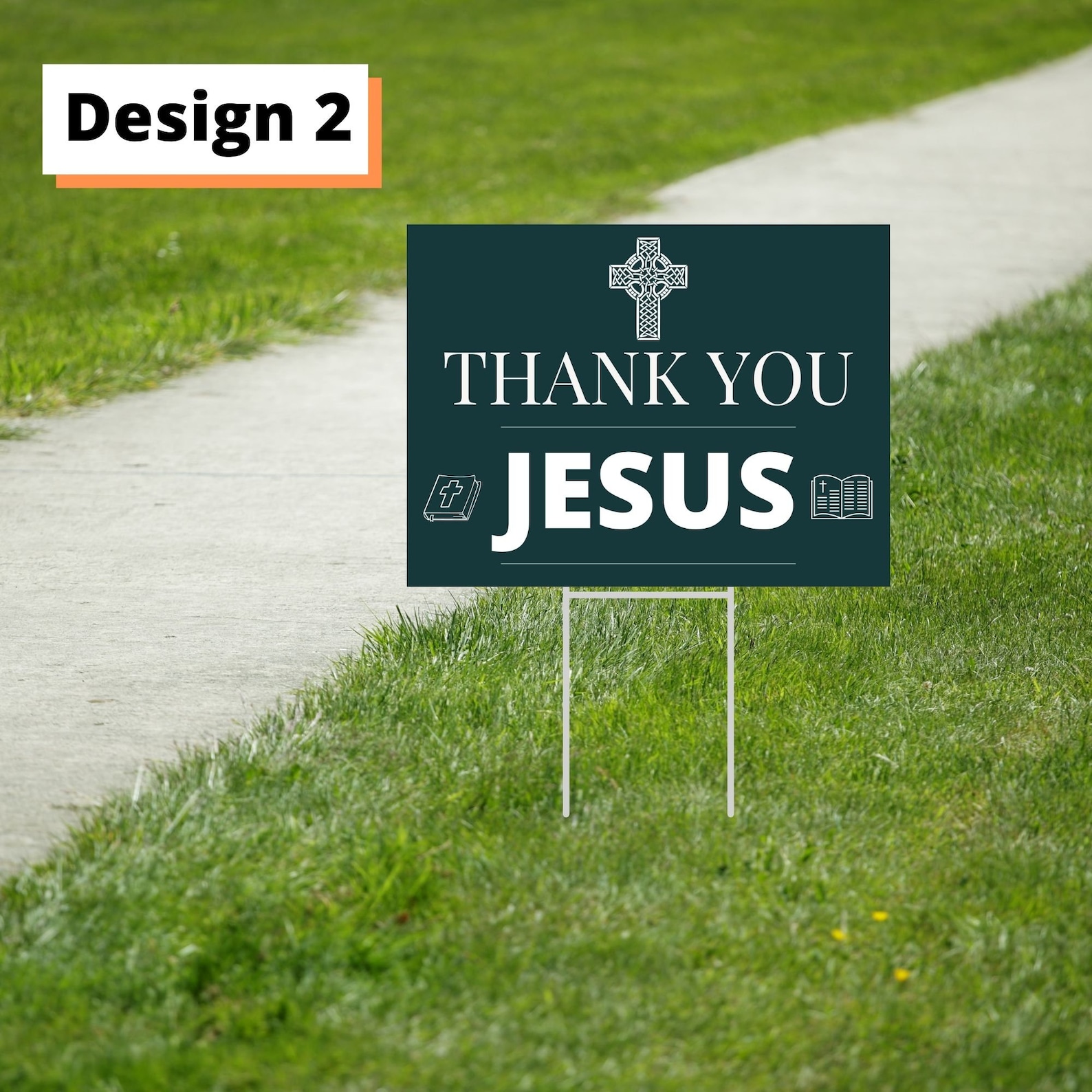 Thank You Jesus Yard Sign With Hstake Christian Lawn Sign Etsy UK