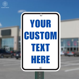 Personalized Aluminum Metal Sign, Custom Sign, Deliveries Sign, Custom Message, Parking Sign, Outdoor Sign, Property Sign, Business Sign