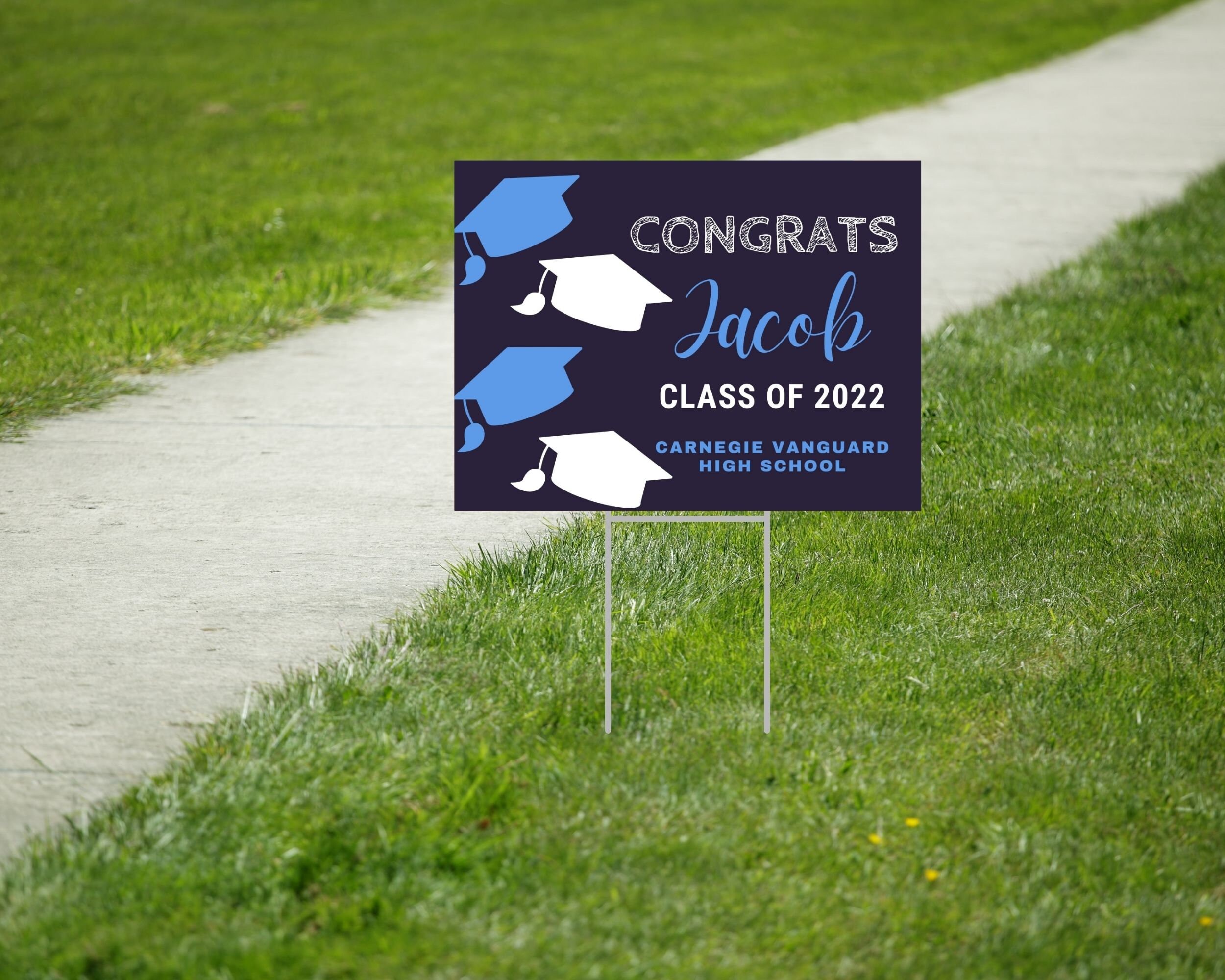 Class of 2022 Graduation Yard Sign Personalized College Etsy België