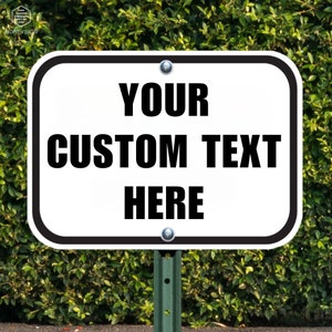 Custom Metal Sign Custom Sign with Text Logo Aluminum Signs Design Your Own Sign Multiple Colors Business Sign Personalized Outdoor Sign