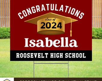 Graduation Senior Sign 2026 - High School Grad - College Graduation Sign - Graduate Yard Sign - Graduation Corrugated Sign - Graduate Banner