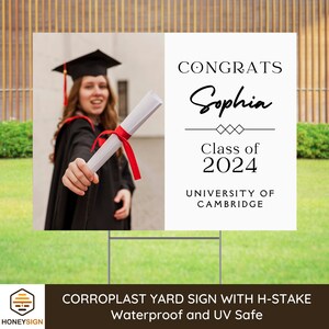 2025 Graduation Yard Sign Graduation Decor Graduation Sign Graduation Party College Graduation High School Graduation Photo Sign Grad Party