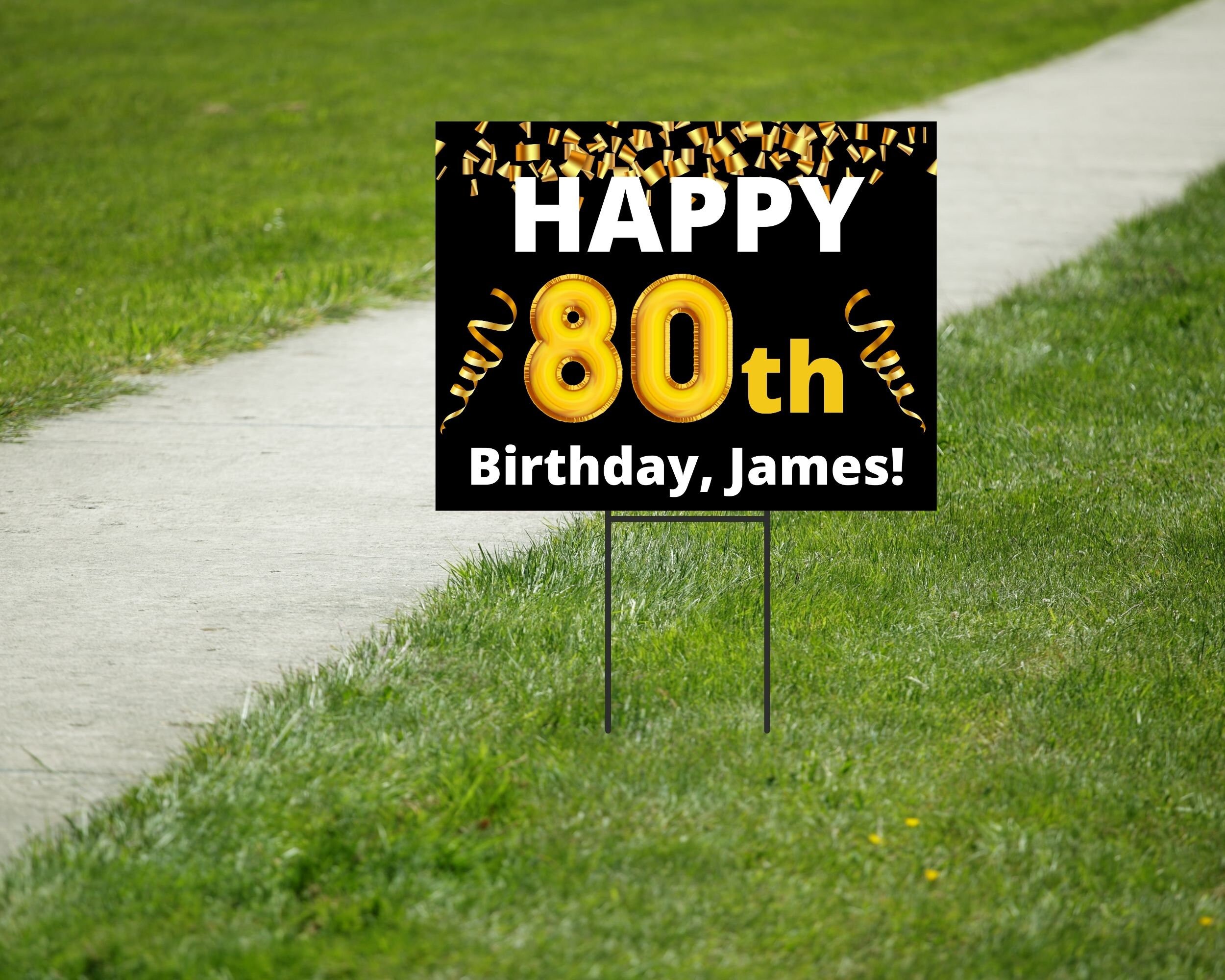 80th Birthday Decorations Personalized 80th Birthday Party - Etsy