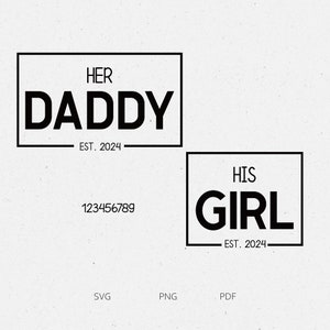 Girl Dad Svg, Daddys Girl Svg, Vaderdag Svg, Png, Pdf
