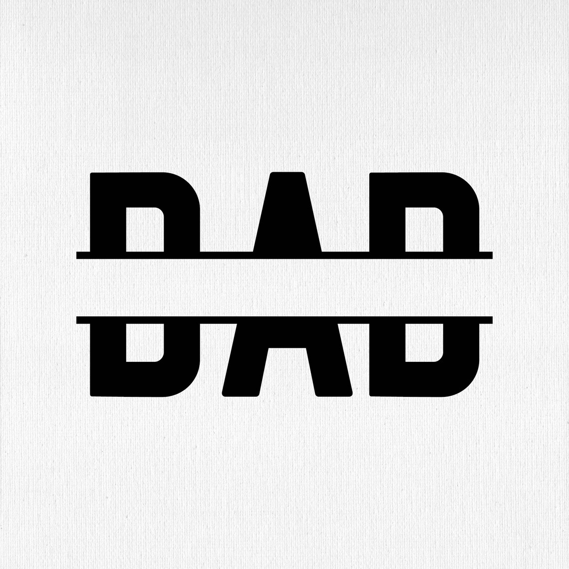 Dad Split Monogram Svg Fathers Day Svg Pngpdf - Etsy