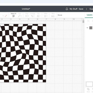 Wavy Checkered Seamless Pattern, Distorted Background, Svg / Png / Pdf ...