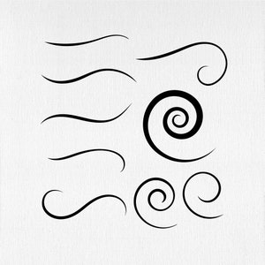 Swirl Line Svg, Scroll Svg, Divider Svg, Flourish Svg, PNG, PDF