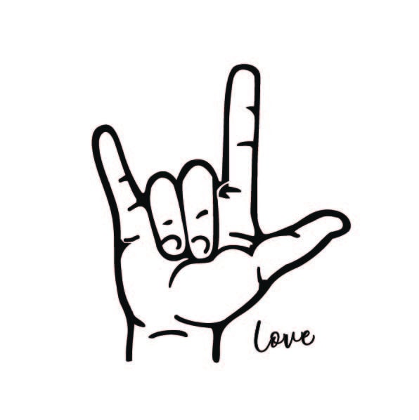 Download ASL Love Sign SVG Hand Love Svg SVG for Cricut | Etsy