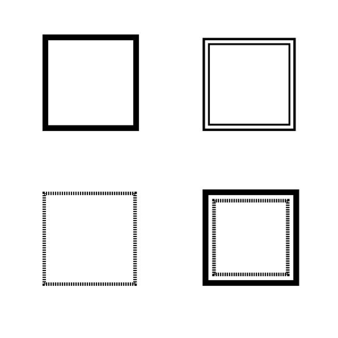 Square Frame SVG, Border SVG 