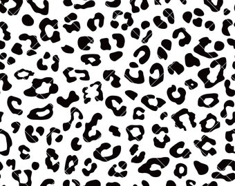 Padrão sem emenda de leopardo, fundo de leopardo, padrão de estampa animal, SVG, PNG, PDF