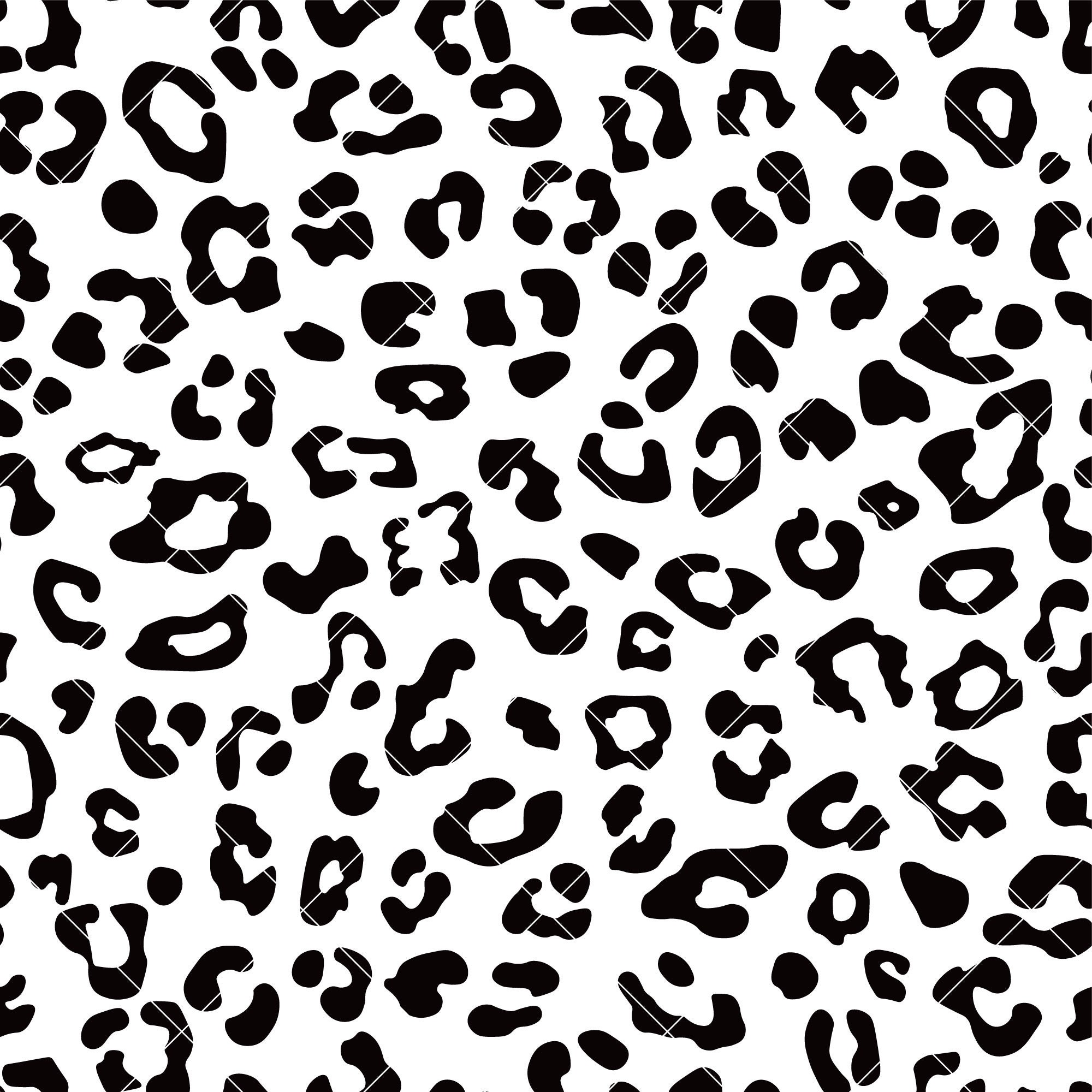 Leopard Seamless Pattern, Leopard Background, Animal Print Pattern, SVG,  PNG, PDF