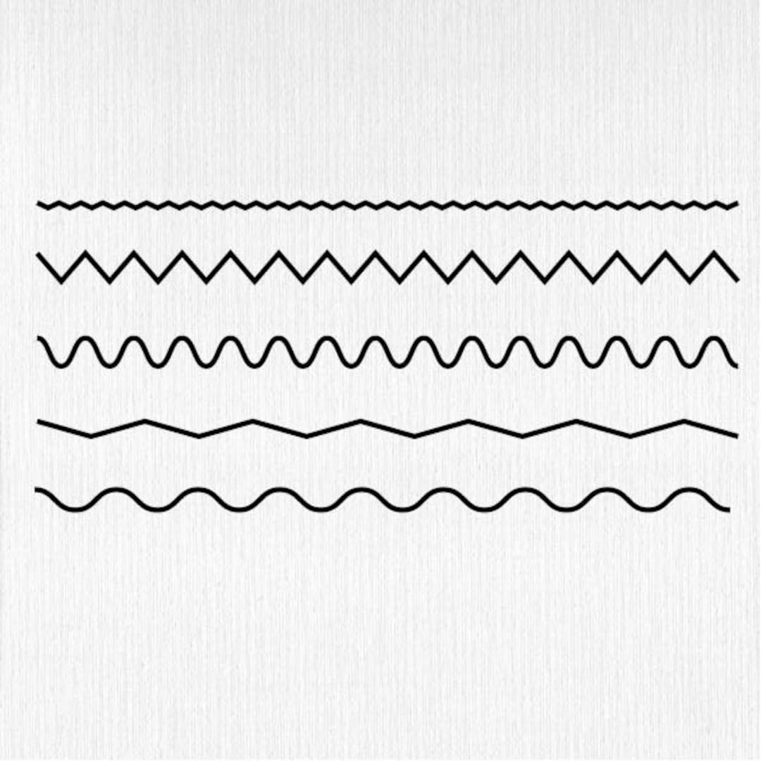 Wave Line Svg, Zigzag Svg, Chevron Pattern, Basic Line Png - Etsy