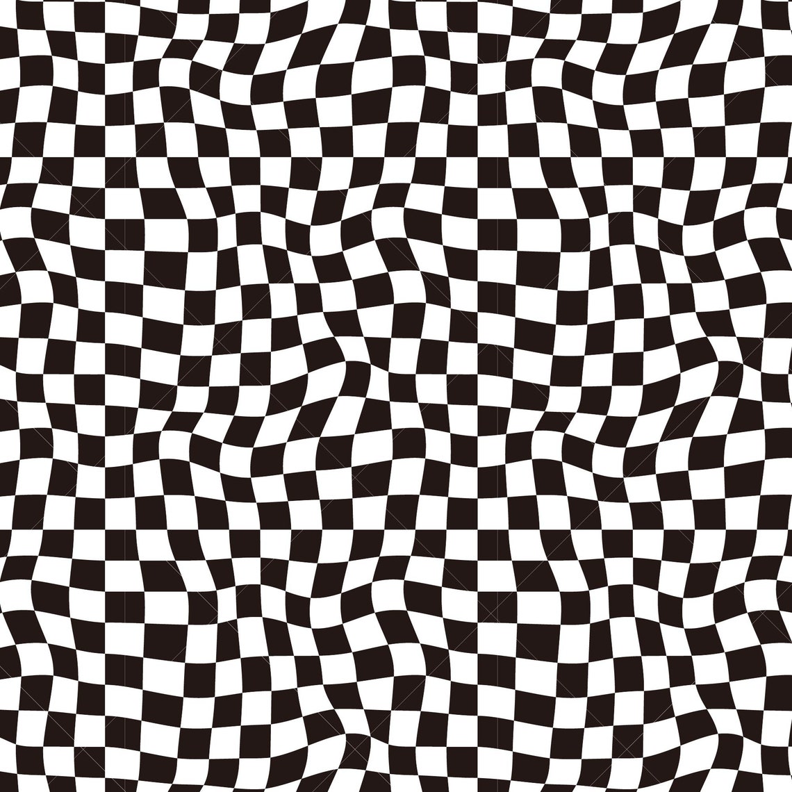 Checkered 7.pdf Wavy Checkered Seamless Pattern, Distorted Background, Svg / Png / Pdf ...