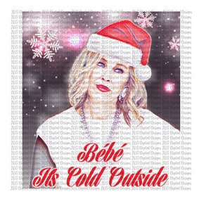 Moira Rose Bebe It's Cold Outside PNG Digital Design Sublimation Design Schitt's Creek PNG