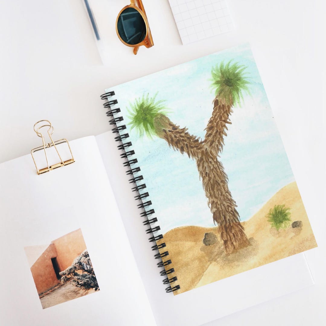 Desert Joshua Tree Spiral Notebook - Etsy