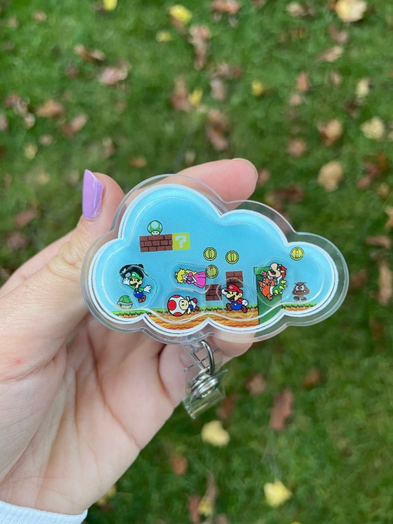 Video Game Badge Reel | Cute Gamer Nurse ID Holder | Retractable Badge Clip | Healthcare Worker Gift | Nurse Graduation Gift