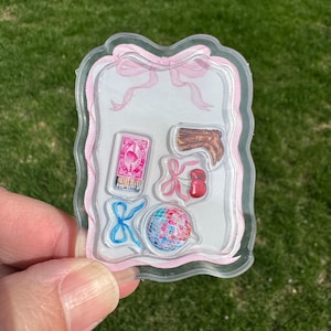Girl Things  Shaker Badge Reel