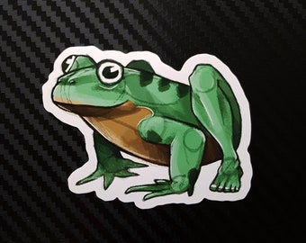 Human Leg Frog Stickers! - cursed, cute and kawaii colorful hand-drawn sticker, funny unique gift
