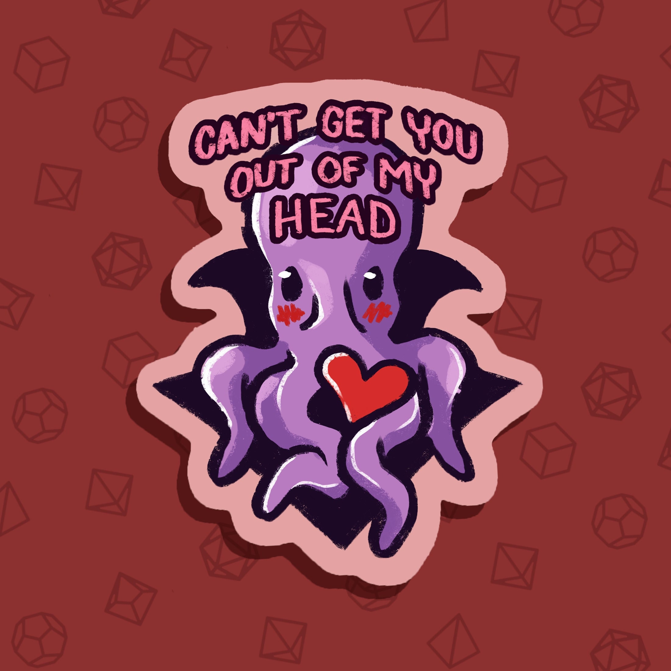 Beloved Mind Flayer Sticker Funny Gift Waterproof Geeky - Etsy