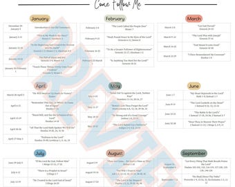Old Testament Come Follow Me 2026 Schedule