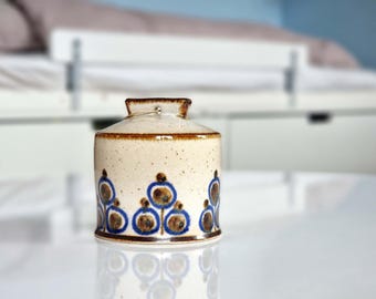 Vintage Marianne Starck Steinzeug Glocke für Michael Andersen Pottery, dänische 60er Jahre geometrische Keramik, skandinavisches Retro-Dekor
