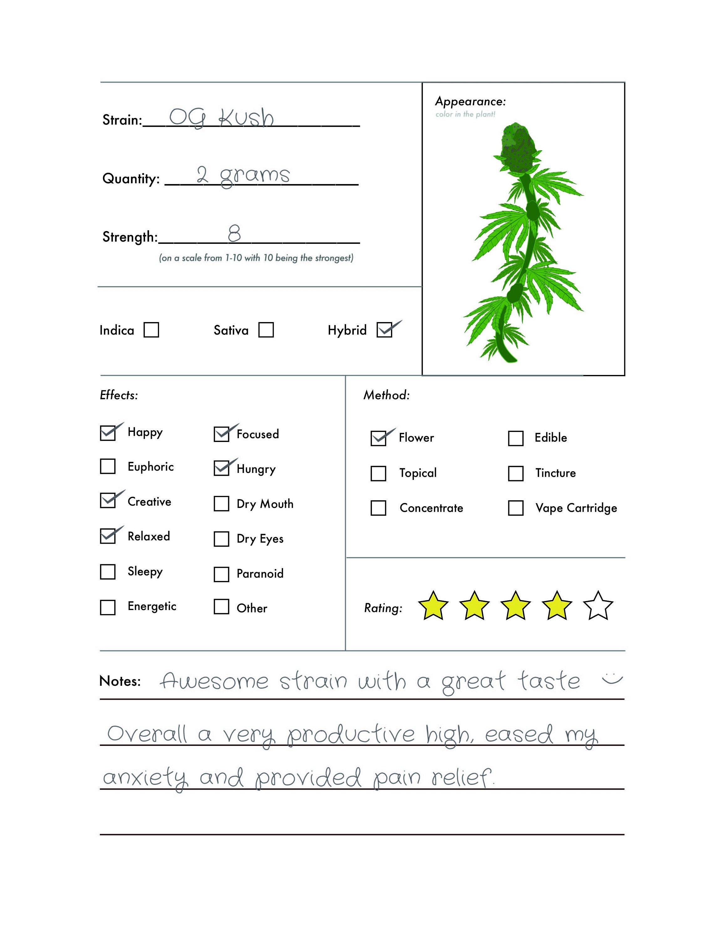 Printable 5 Minute Journal Template