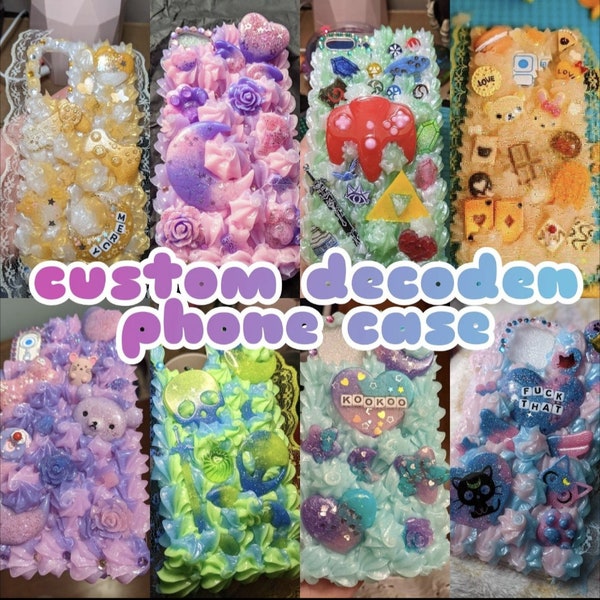 custom decoden phone case kawaii / cute  | whipp phone case | pink phone case | baby aesthetic | squishy | personalized
