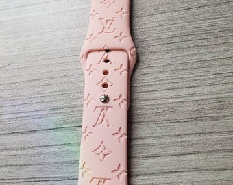 louis vuitton apple watch band etsy