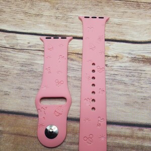 Mouse Snacks Laser Engraved Watch Band