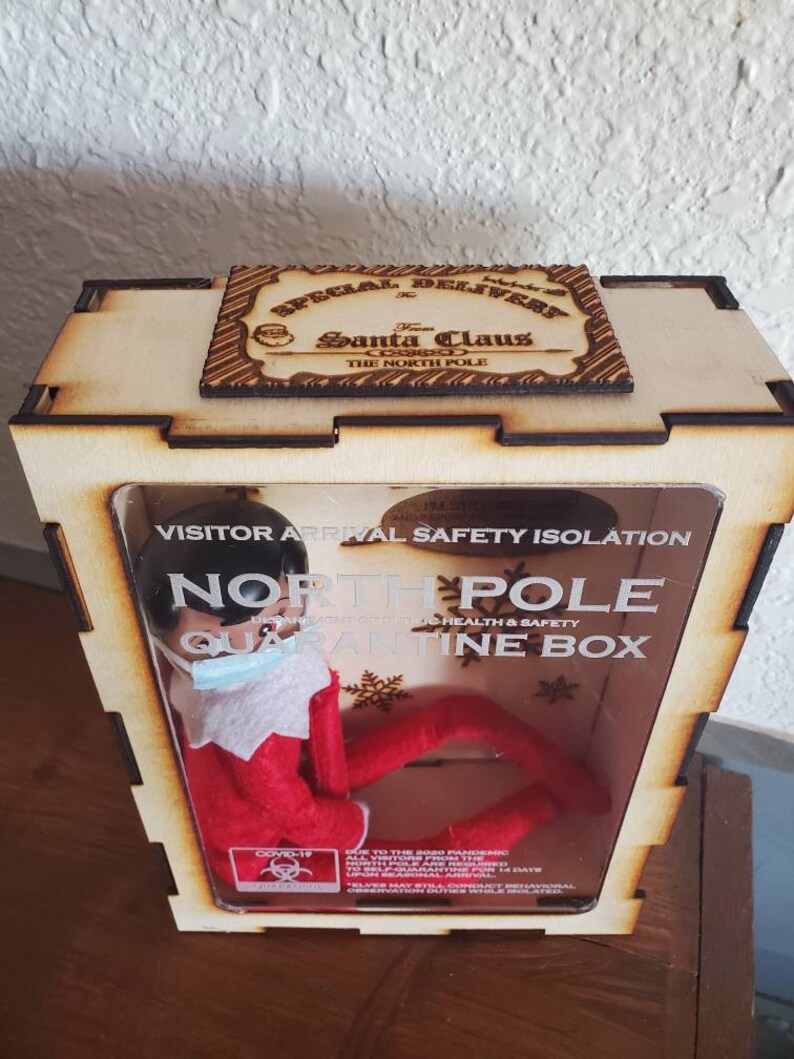 Elf On The Shelf Quarantine Box And Little Mask ELF NOT INCLUDED Toys elf-on-the-shelf-quarantine-box-and-little-mask-elf-not-included-toys