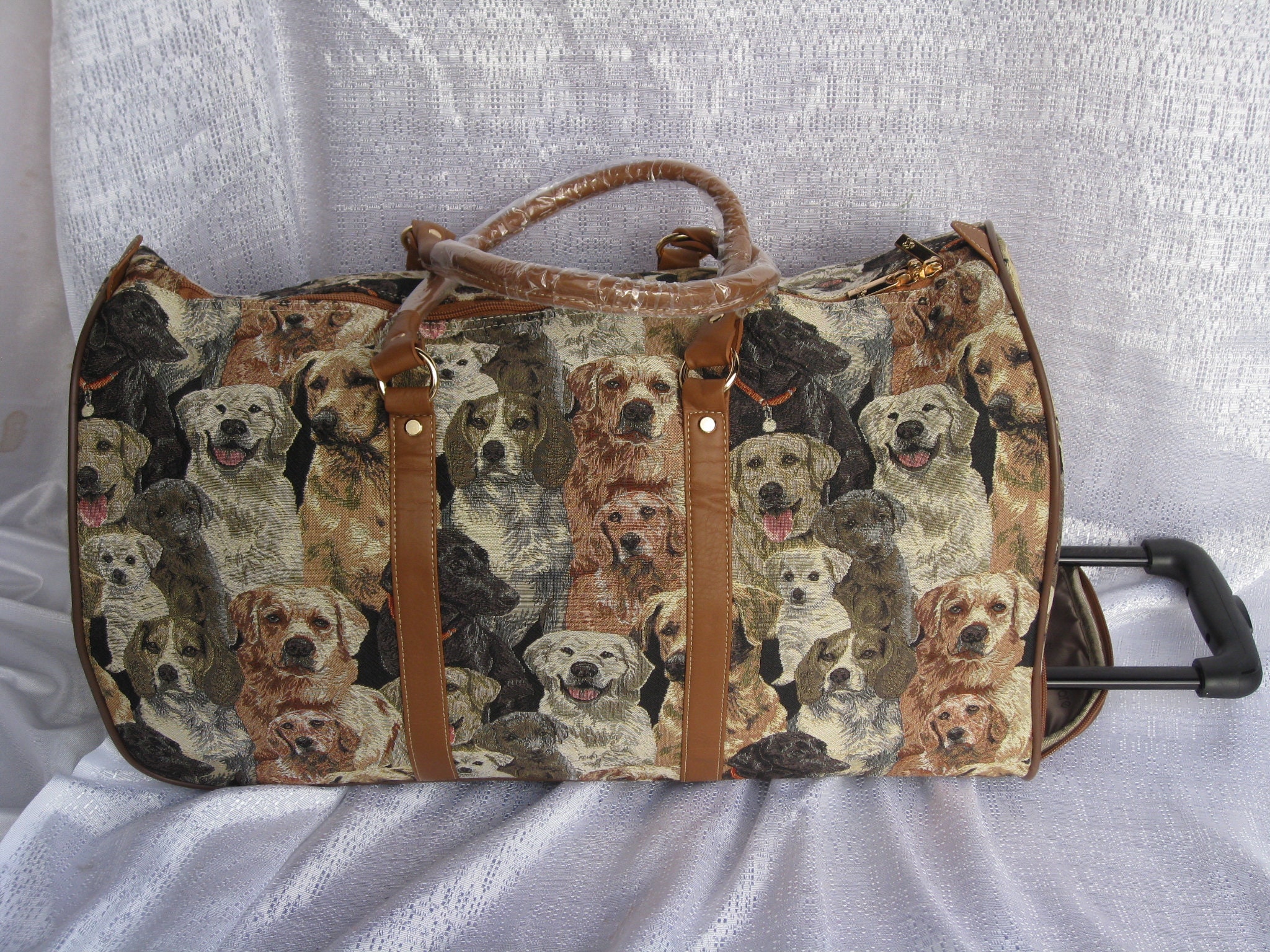 27527/T Dog Duffel Bag With Handle & Wheels Etsy Israel