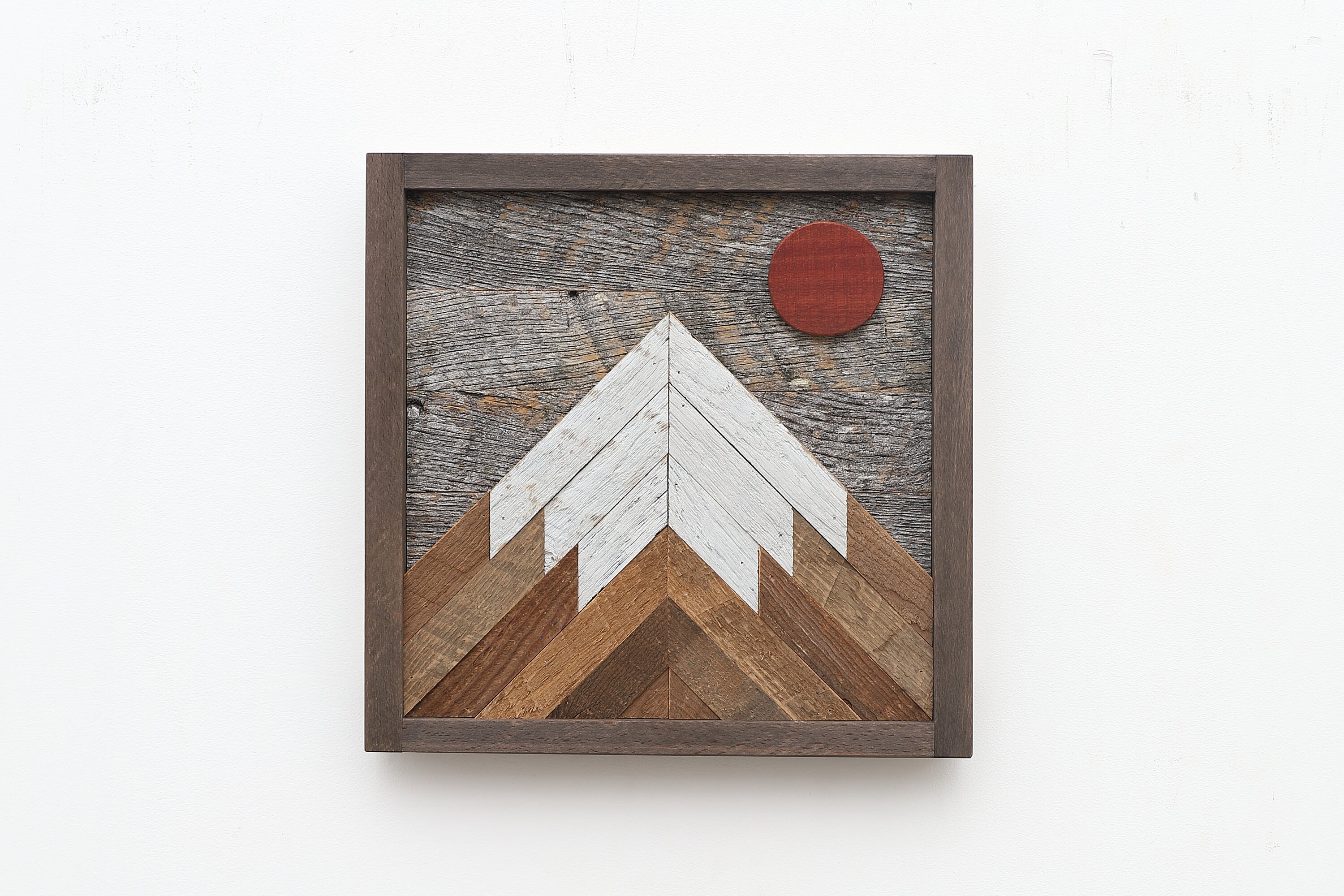 Wood Mountain Wall Art, Rustic Mountains, Wood Wall Art, Wooden
