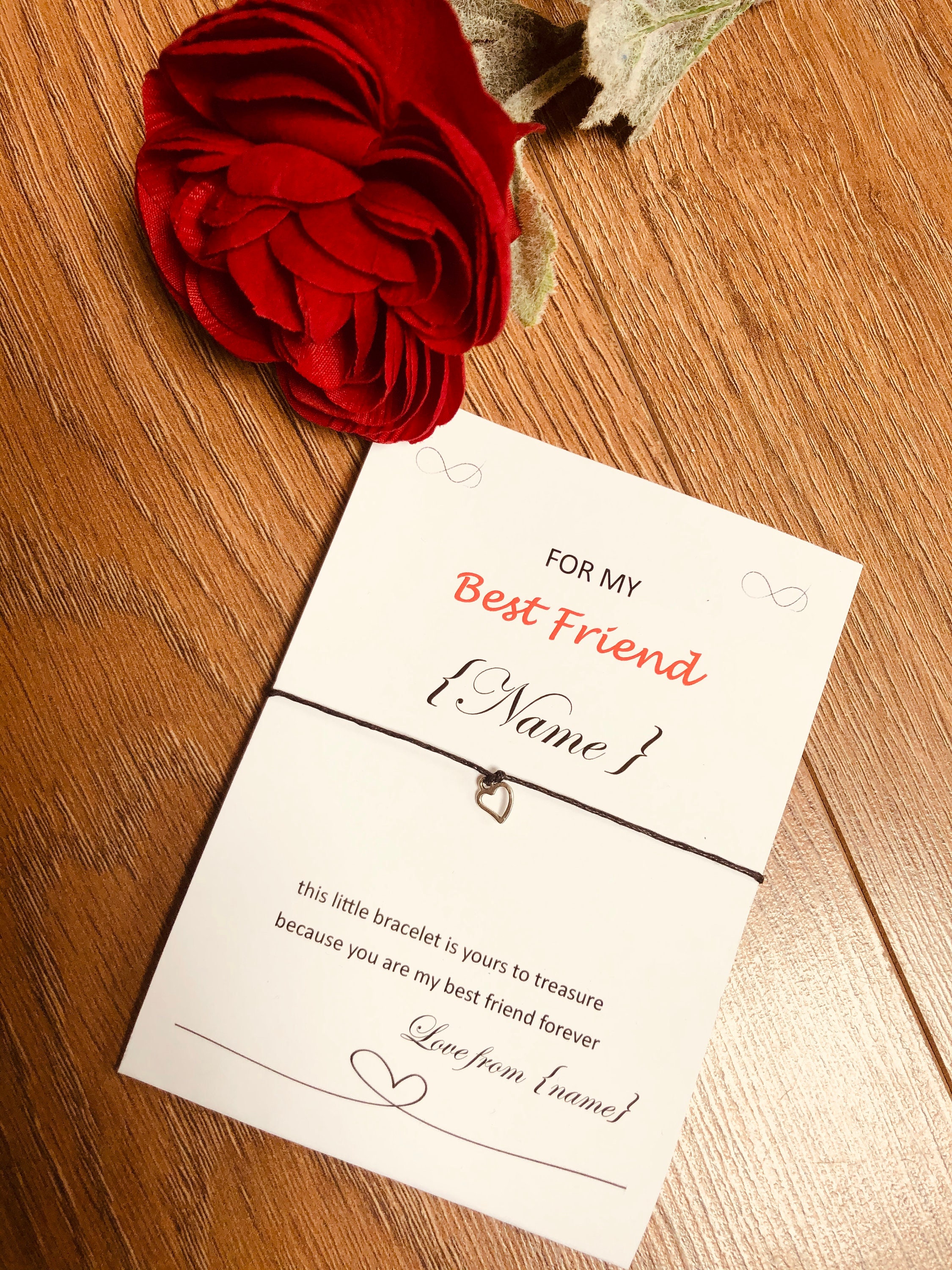 best friend bracelet, personalised best friend bracelet, bracelet for…