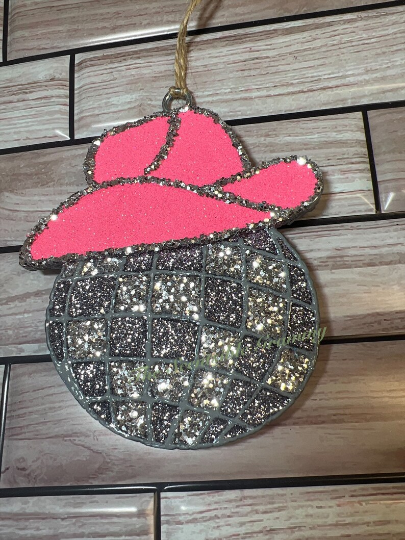 Cowboy Hat Disco Ball Freshie Etsy