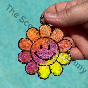 Retro Flower Car Air Freshener Set: Aroma Bead Farm Freshies
